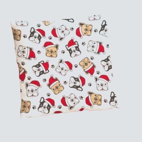 Bulldog Christmas Pillow Cover - Picture 4 of 4
